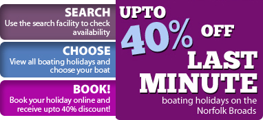 40% off last minute boat hire